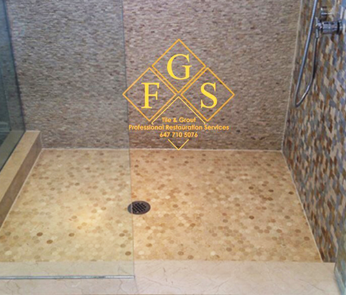 FGS Grout and Tile Cleaning Services made an old shower look new again by removing stains, accumulated grease, product buildup, dirt, and bacteria.