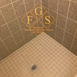 Picture after FGS Tiled and grout cleaned, regrouted and re-sealed a shower